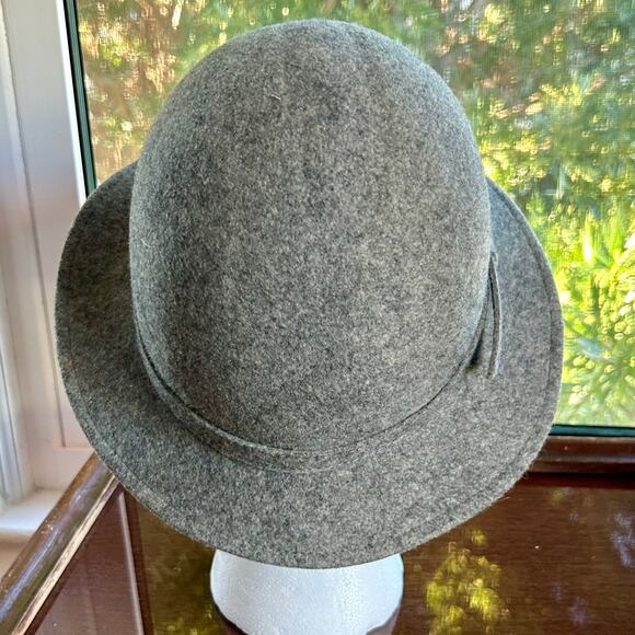 Vintage Bollman Hat Co. Gray Wool Cloche Fedora Unisex - Picture 4 of 16